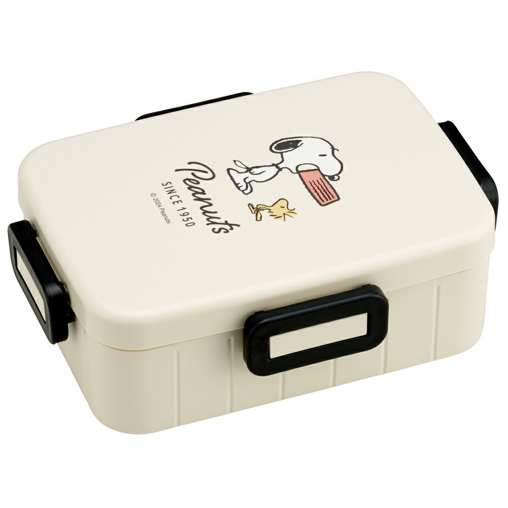 SNOOPY スヌーピー バッジ　お弁当箱 一段 650ml しっかり4点ロック ランチボックス