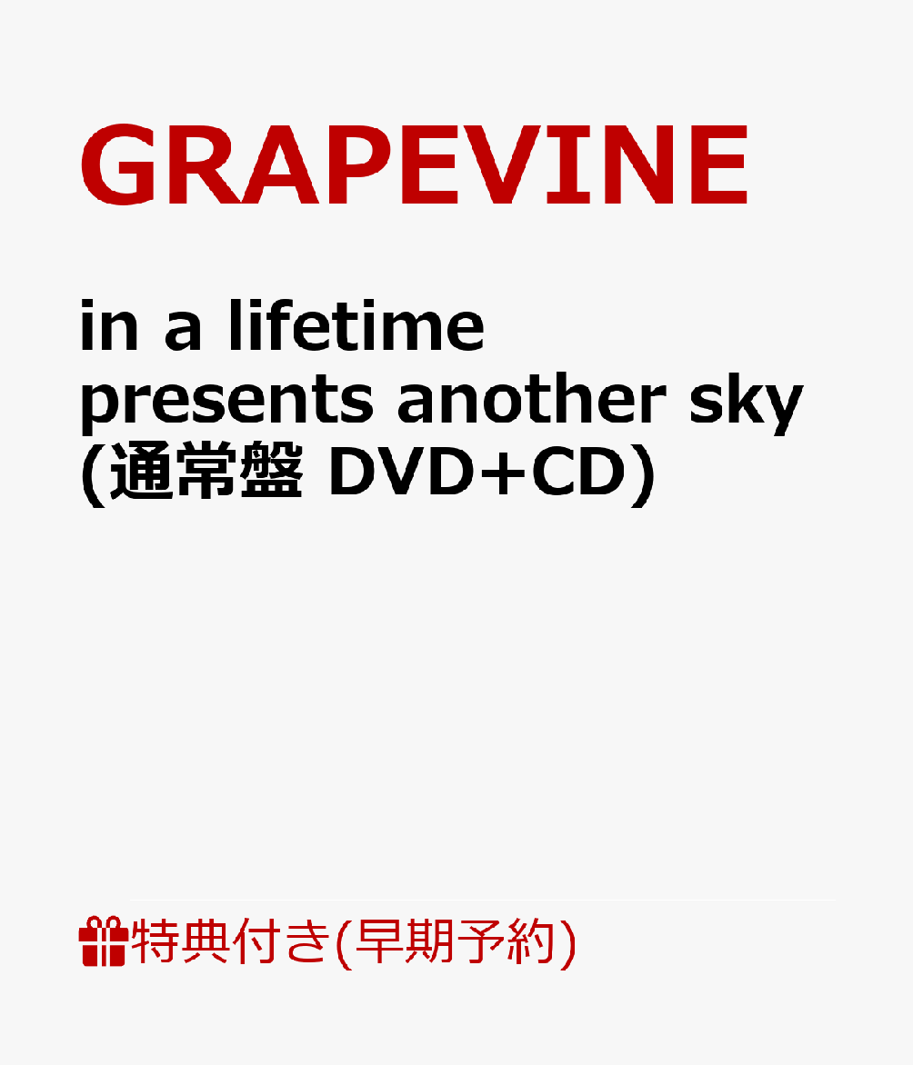 【早期予約特典】in a lifetime presents another sky(通常盤 DVD+CD)(「in a lifetime presents another sky」特製マグネット)