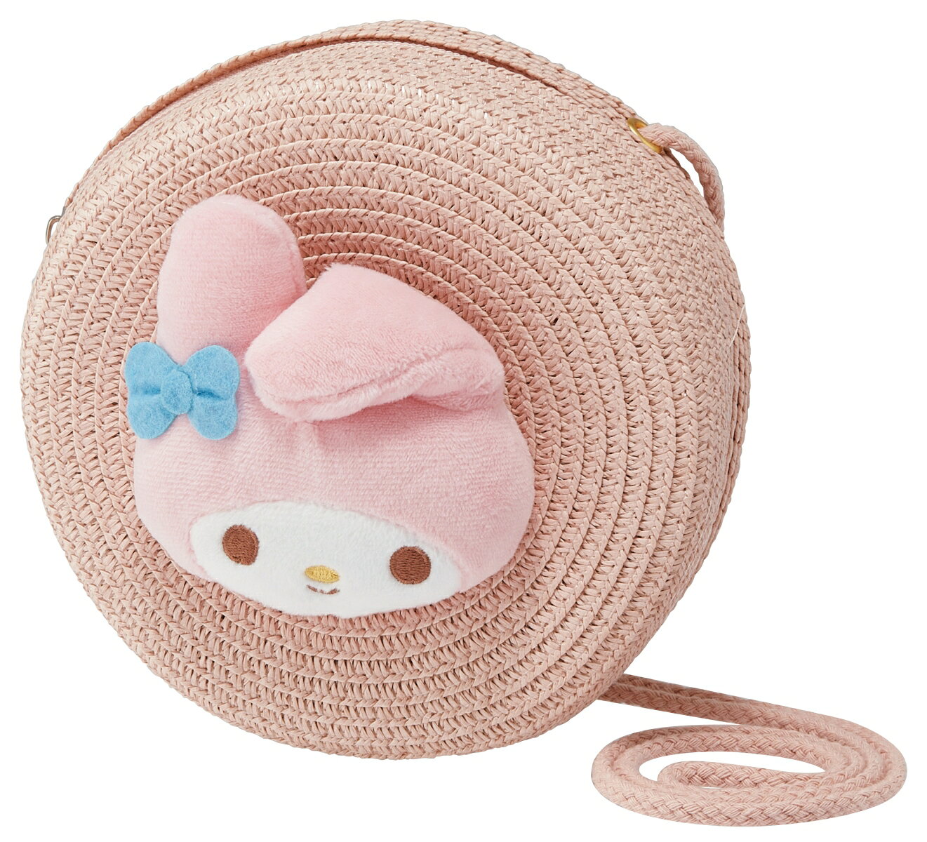 【商品詳細】夏にぴったりストロー素材のキャラクターバッグ！
やわらかくてかわいいラウンド型！

ファスナー開閉式
長さ調節可能な肩紐付き！

キャラクターと一緒にさわやかにおでかけ！

【商品サイズ(約)】
本体：155×70×155mm(ぬいぐるみ含まず)
肩紐：1200mm

【材質表示】
ショルダーバッグ：紙65％、ポリエステル35％
金属パーツ：スチール
ヒモ：綿+ポリエステル

※小さな部品があります。口の中に絶対に入れないでください。誤飲・窒息などの危険がありますので6才未満のお子様には絶対に与えないでください。
※防水加工されておりませんので、バッグ内に溜まった水分が染み出てくる場合があります。
※洗濯はお避けください。汚れた場合は水またはぬるま湯で薄めた中性洗剤を柔らかい布に含ませ、汚れをふき取って下さい。

●中国製

※掲載画像はあくまでイメージです。実際の商品とは色、柄等が異なる場合がございます。何卒ご了承ください。【商品サイズ (cm)】(幅×高さ×奥行）：15.5×15.5×7