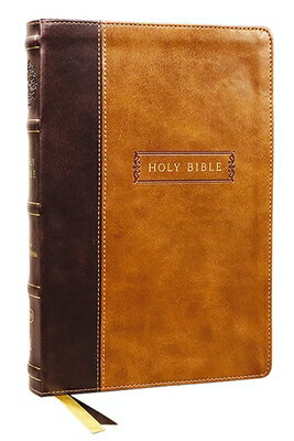 KJV Holy Bible with Apocrypha and 73,000 Center-Column Cross References, Brown Leathersoft, Red Lett KJV CENTER-COLUMN REF BIBLE W/ [ Thomas Nelson ]