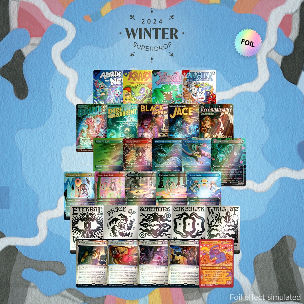 マジック：ザ・ギャザリング Secret Lair Winter Superdrop 2024 All the Sweet Foils Bundle + 「プロモカード特典」 【クレジットカード決済限定】