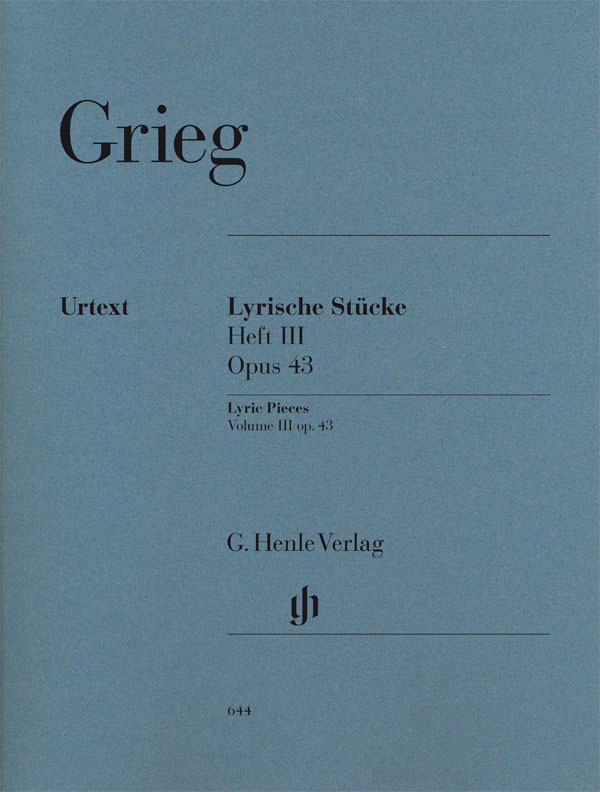 【輸入楽譜】グリーグ, Edvard Hagerup: 叙情小曲集(抒情小曲集) 第3集 Op.43/原典版/Heinemann編/Steen-Nokleberg編 & 運指