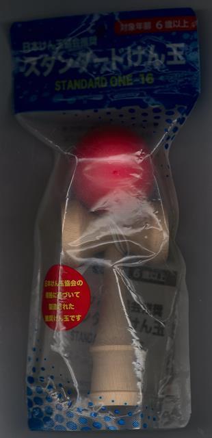 【バーゲン本】スタンダードけん玉　赤　STANDARD　ONE-16