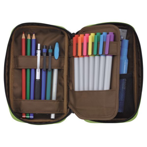 ペンケース 黄緑 ブックタイプ A7551-6 （文具（Stationery）） [ ペンケース ]
