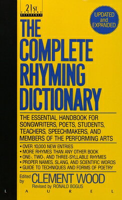 The Complete Rhyming Dictionary COMP RHYMING DICT Clement Wood