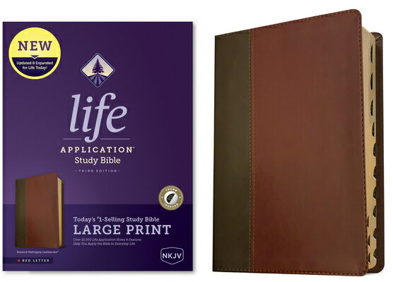 楽天楽天ブックスNKJV Life Application Study Bible, Third Edition, Large Print （Leatherlike, Brown/Mahogany, Indexed, NKJV LIFE APPLICATION STUDY BI [ Tyndale ]