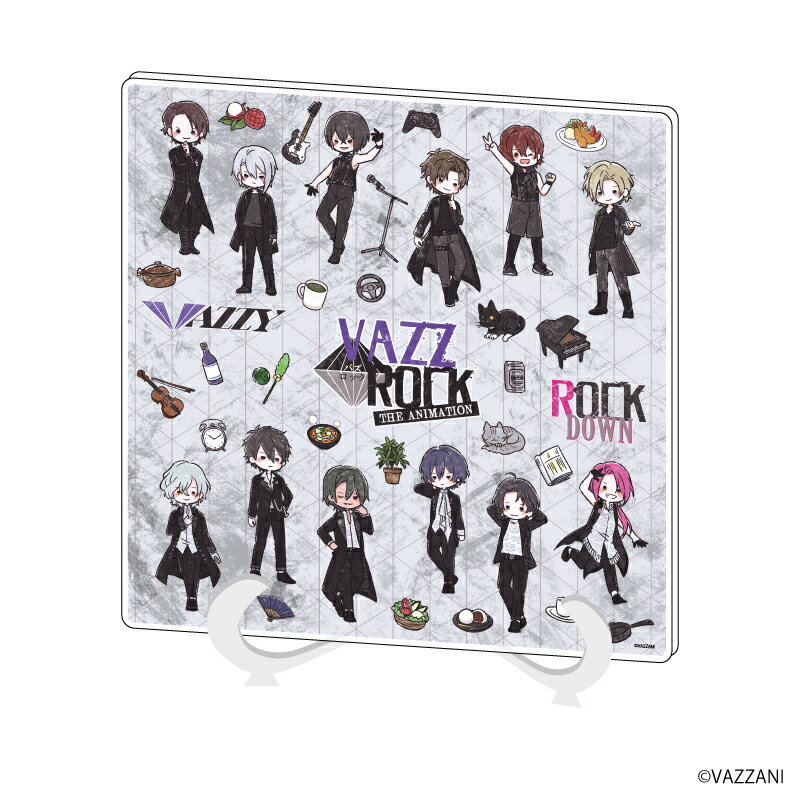 【グッズ】アクリルアートボード「VAZZROCK THE ANIMATION」01/集合デザイン(グラフアートイラスト)