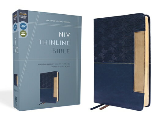 Niv, Thinline Bible, Leathersoft, Blue, Red Letter, Comfort Print NIV THINLINE BIBLE LEATHERSOFT 