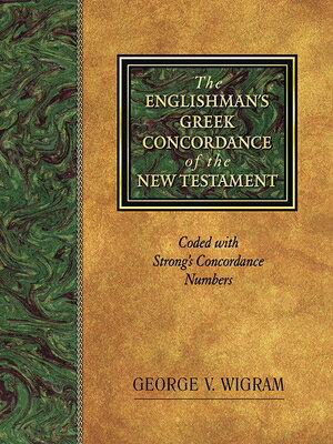 This improved and revised edition of the standard reference work "The Englishman's Greek Concordance" features a new, larger format that makes referencing even easier. Coded to Strong s, it gives the reader with no knowledge of Greek unprecedented insight into the New Testament Greek. An invaluable tool for unearthing the rich meaning of the biblical language.