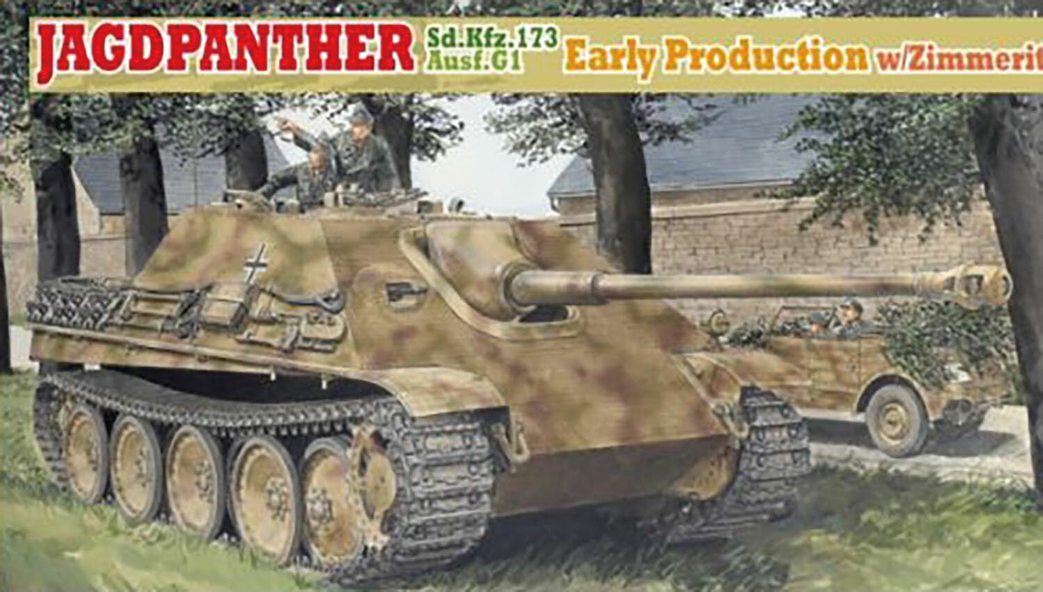 1/35 WW.II ドイツ軍 重駆逐戦車 ヤークトパンターAusf.G1初期生産型 ツィンメリットコーティング仕様 マジックトラック/アルミ砲身/3Dプリントマズルブレーキ付属 【DR6494UG】 (プラモデル)