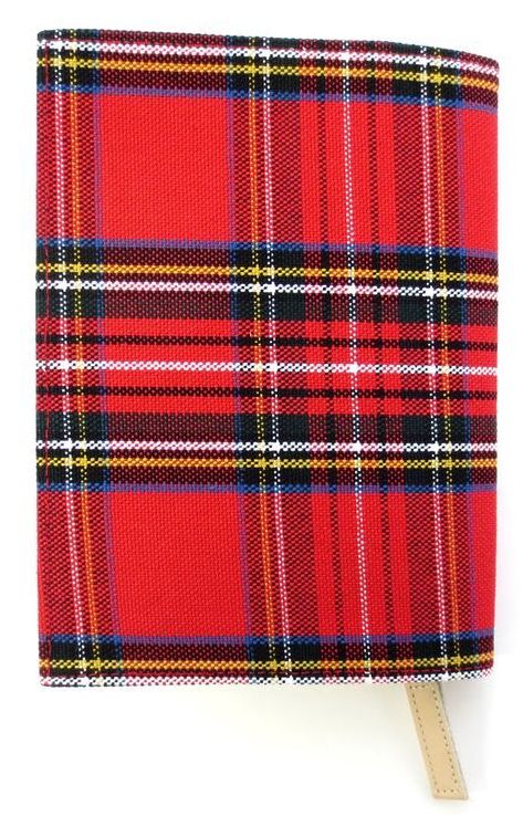 文庫版 Tチェック 国産帆布ブックカバーRE