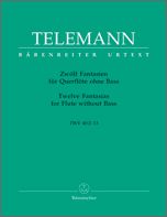 【輸入楽譜】テレマン, Georg Philipp: 12の幻想曲/原典版