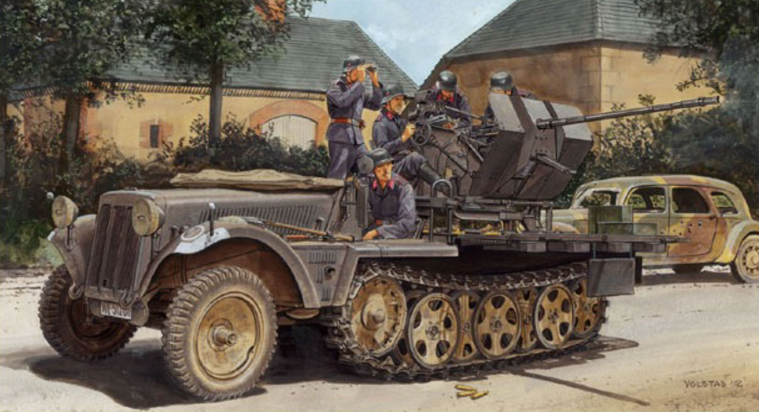 1/35 WW.II ドイツ軍 Sd.Kfz.10/4 1トンハーフトラック 2cm対空機関砲 Flak30搭載型 1939年生産型 【DR6739】 (プラモデル)
