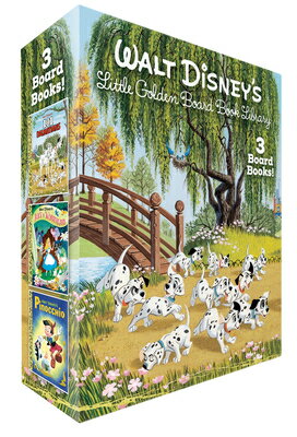 Walt Disney 039 s Little Golden Board Book Library (Disney Classic): Pinocchio Alice in Wonderland 101 WALT DISNEYS LITTLE GOLDEN BOA （Little Golden Book） Various