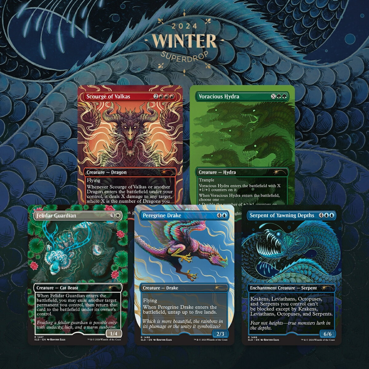 マジック：ザ・ギャザリング Secret Lair Winter Superdrop 2024 Non-Foils Bundle + 「プロモカード特典」【クレジットカード決済限定】