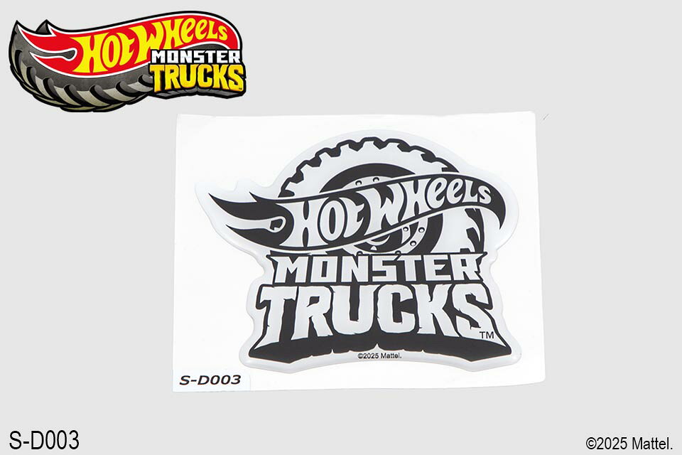 Hot Wheels公式ライセンス商品。
Hot Wheelsのロゴ・マークをデザインしたステッカーです。
ポッティング加工の厚さのあるステッカーです。耐候性に優れた屋外でも使用可能なステッカーです。【商品サイズ (cm)】(幅×高さ×奥行）：100×83.2×1.5