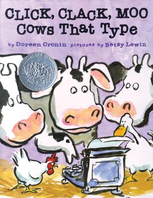 Farmer Brown thinks it's odd when he hears typing sounds coming from the barn. But his troubles really begin when his cows start leaving him notes. First they demand better working conditions, then they stage a strike. Cronin's understated text and Lewin's expressive illustrations make the most of this hilarious situation. Full-color illustrations.