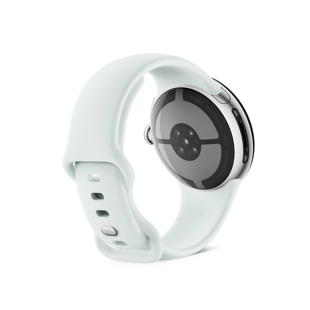 Google Pixel Watch 5（41 mm） Polished Silver アルミケース / Fog アクティブ バンド（第 2 世代） Wi-Fi 商品画像2