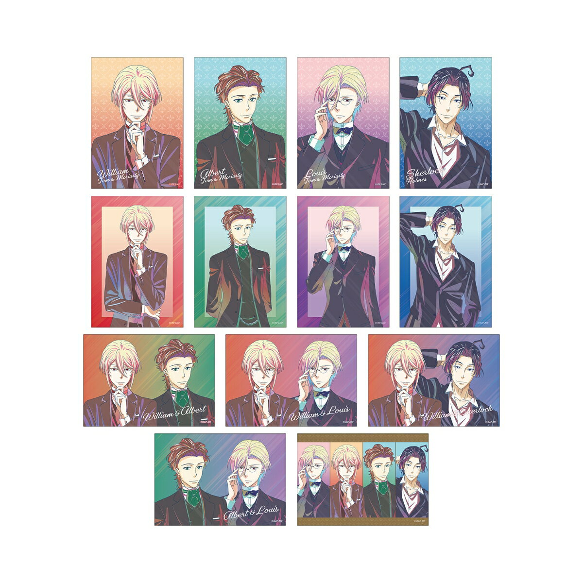 TVアニメ「憂国のモリアーティ」トレーディング Ani-Art clear label ブロマイド(BOX＝13個)