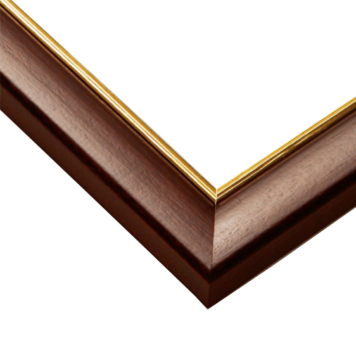 木製パズルフレーム ウッディーパネルエクセレント ゴールドライン ブラウン (50x75cm)
