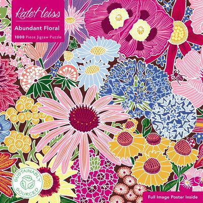 Adult Sustainable Jigsaw Puzzle Kate Heiss: Abundant Floral: 1000-Pieces. Ethical, Sustainable, Eart ADULT SUSTAINABLE JIGSAW PUZZL （1000-Piece Sustainable Jigsaws） [ Flame Tree Studio ]