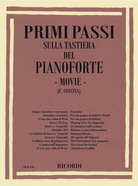 【輸入楽譜】Primi Passi Sulla Tastiera Del Pianoforte: Movie/Concina編曲