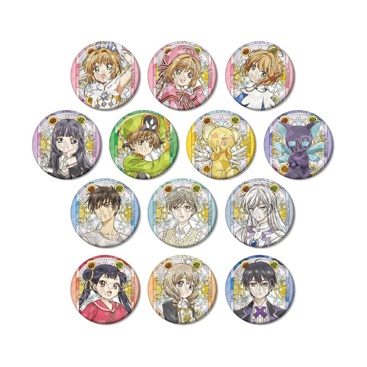 (s)ｶｰﾄﾞｷｬﾌﾟﾀｰさくら ｸﾘｱｶｰﾄﾞ編 ﾄﾚｰﾃﾞｨﾝｸﾞAure Glass 缶ﾊﾞｯｼﾞ