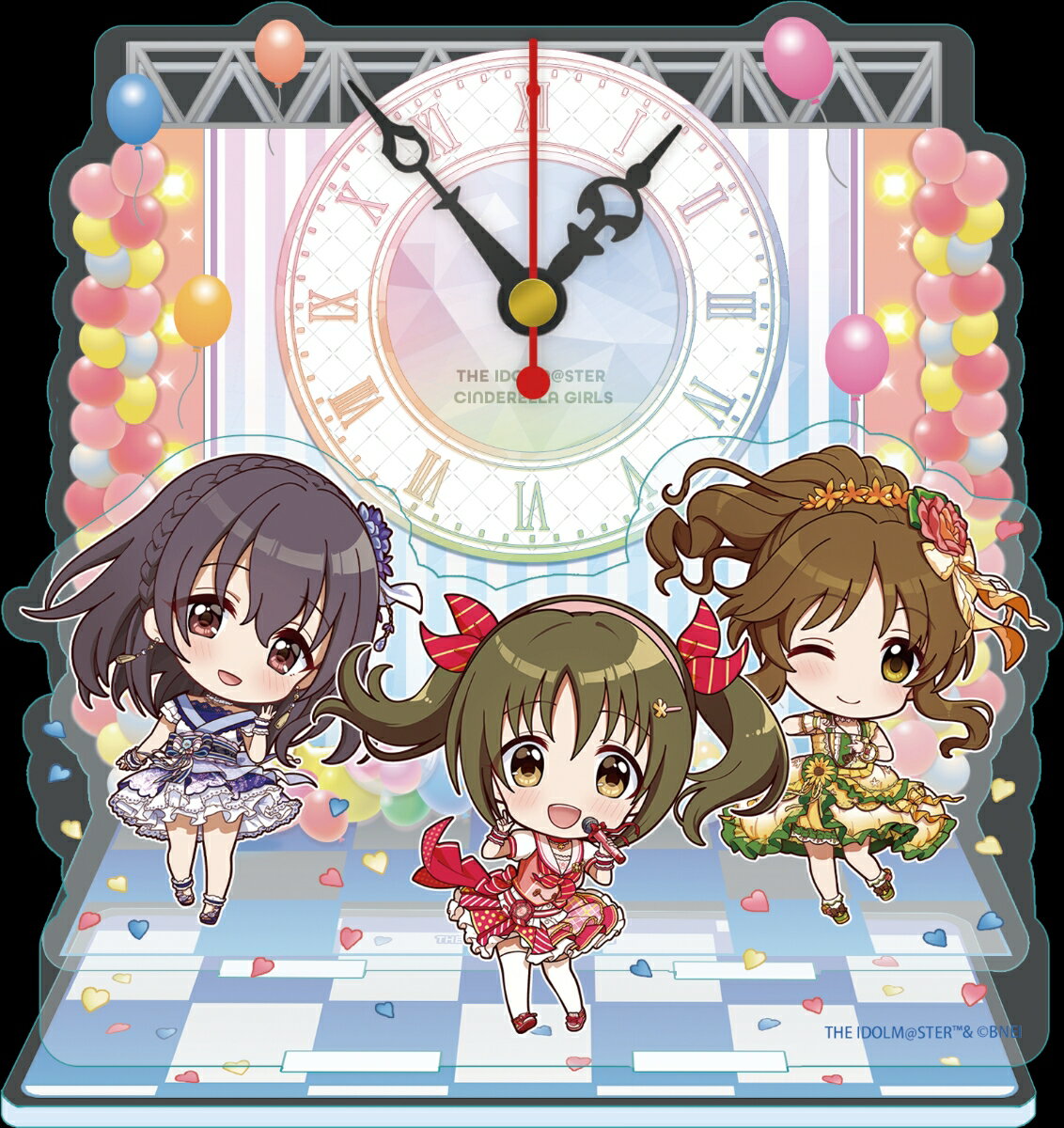 アイドルマスター シンデレラガールズ ぷちちょこ ミニアクリル置時計 ビビッドカラーエイジ Ver.