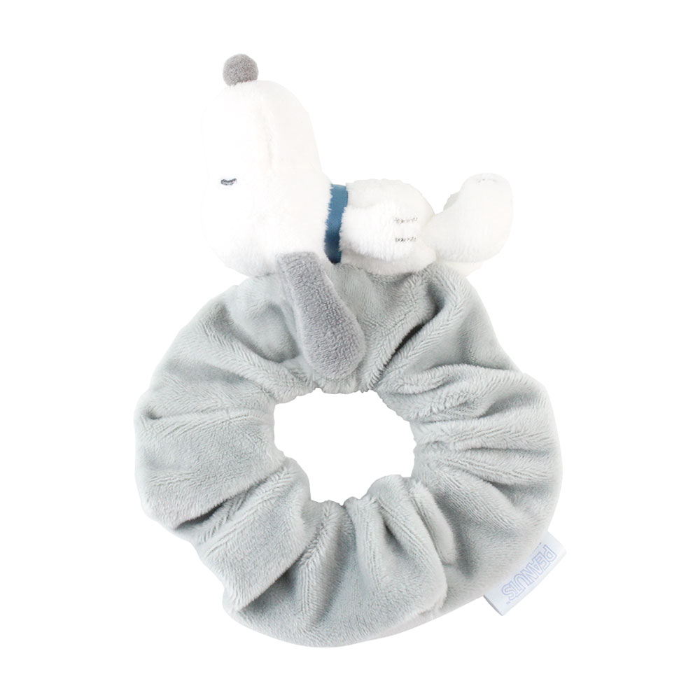 PEANUTS　スヌーピーマスコットつきシュシュ　グレー