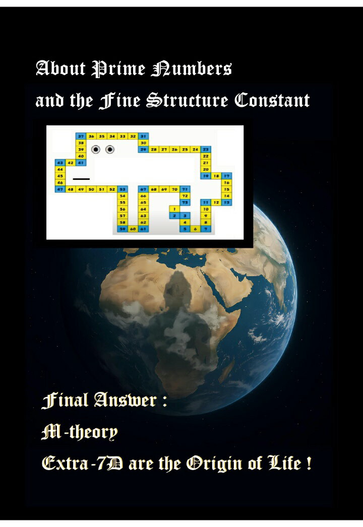 【POD】Final Answer : M-theory Extra-7D are the Origin of Life ! About Prime Numbers and the Fine Structure Constant