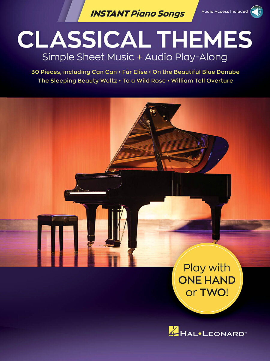 【輸入楽譜】クラシカル・テーマ集 - Instant Piano Songs: オーディオ・オンライン・アクセスコード付