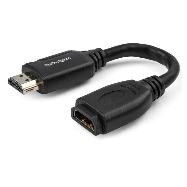 ハイスピードHDMI 延長ケーブル／15cm／HDMI 2.0／イーサネット対応／4K60Hz／HDMI オス - HDMI メス