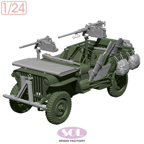 SOL MODEL 1/24 WWII アメリカ 1/4トン汎用トラック ディテールアップセット 【MM1001】 (プラモデル)