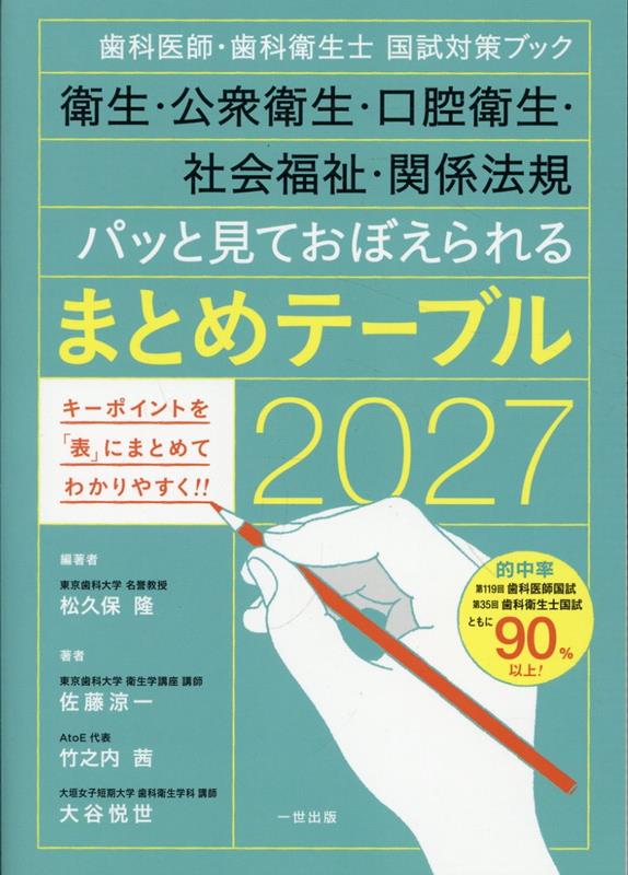 パッと見ておぼえられるまとめテーブル（2027）の表紙