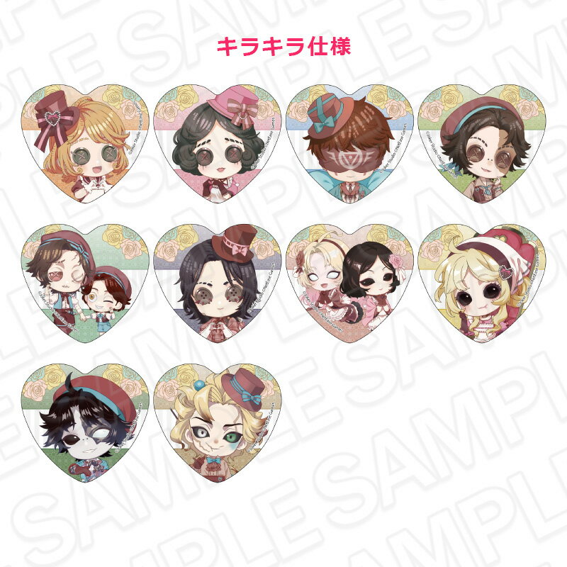 Identity V ハート型カンバッジ（ランダム） A Heartfelt Gift デフォルメ ver．