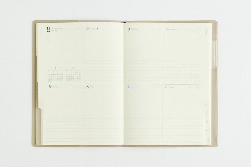 楽天ブックスの2027年　手帳　1月始まり　No.532　torinco(R) 8　　[ソフトグレー]高橋書店　B6判　　ウィークリー （torinco）｜アングル3