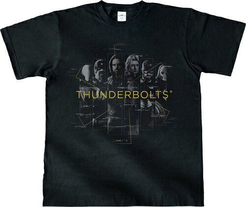 「サンダーボルツ」のTシャツ（黒）です。【商品サイズ (cm)】(幅）：L