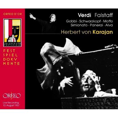 【輸入盤】『ファルスタッフ』全曲　カラヤン＆ウィーン・フィル、ゴッビ、シュヴァルツコップ、他（1957　モノラル）（2CD）