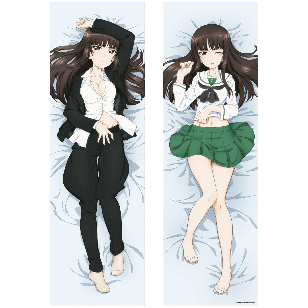 「ガールズ＆パンツァー　最終章」より、描きおろしイラストを使用した抱き枕カバーが登場です！触れるたびに心が満たされる、癒し効果抜群のファン必見のアイテムです！
&copy;GIRLS und PANZER Finale Projekt