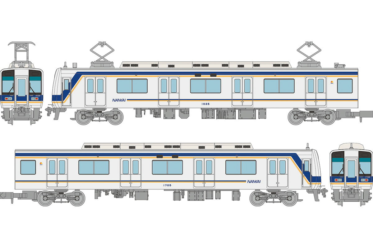 製品特徴
南海電気鉄道は難波から和歌山方面と高野山方面、関西空港を結ぶ鉄道会社です。創業は1885年12月と日本で最も歴史の長い私鉄です。
1000系電車は南海本線・高野線の双方で共通運用可能な次世代の標準車両として設計され、1992年から76両が製造されました。
2次車からは、南海空港線の開業に伴う車両限界の変更に合せて車体幅が2850mmに拡大されています。
製品では2両編成の1035編成を再現いたします。
南海空港線内ではJR西日本の281系特急「はるか」や225系関空快速などと顔を合わせます。

製品仕様
・1/150 9mm (Nゲージ)

付属品
・動力用スペーサー
・動力化用台車枠

活躍地域
・関西

会社
・私鉄

・ホビー系商品についての諸注意
メーカー都合により発売の大幅な延期が発生する可能性がございます。
予約商品についてはメーカーから順次入荷次第の発送となります。メーカー公表の発売日とは異なる場合がございますのでご了承ください。【対象年齢】：15歳以上