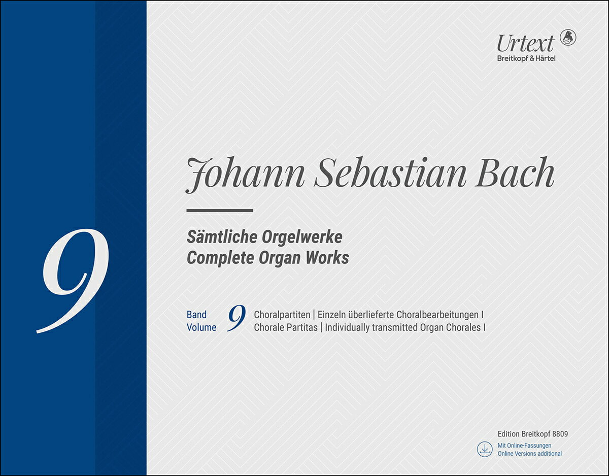 【輸入楽譜】バッハ, Johann Sebastian: オルガン作品全集 第9巻(新版): コラール編曲集 I/Emans & Schneider編