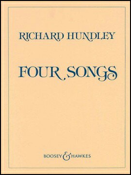【輸入楽譜】ハンドリー, Richard: 4つの歌曲(英語)