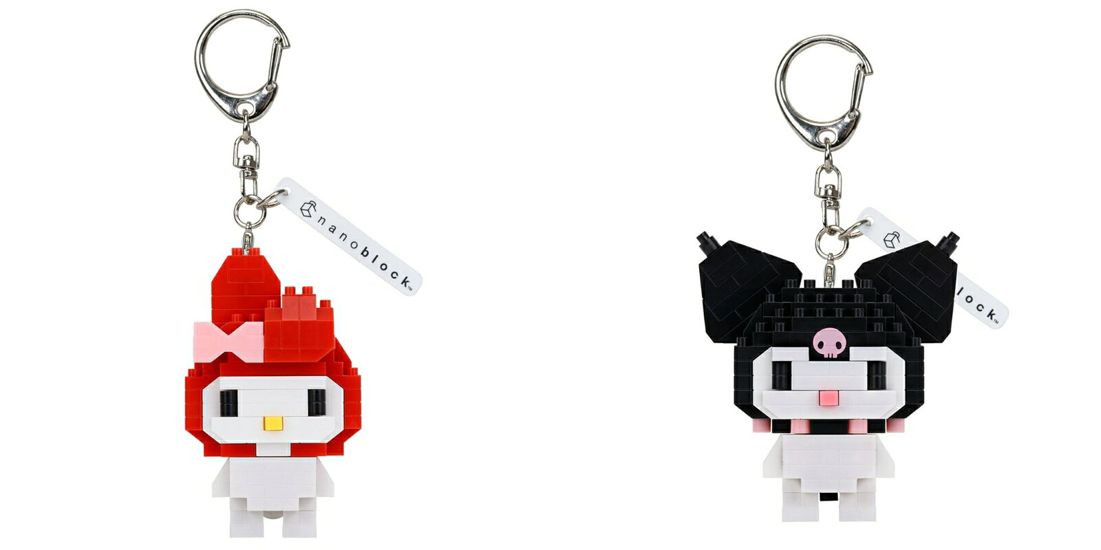 ＜セット内容＞
サンリオ n-fig マイメロディ
サンリオ n-fig クロミ


ーーーーーーーーーーー

組み立て時間ゼロ。ブロックモチーフの持ち歩けるフィギュア「n-fig(エヌフィグ)」に、ノーマルサイズのマイメロディ、クロミが新登場！！

■ナノブロックを組み立てるのはめんどくさい！でも完成品なら欲しい！そんなワガママに応えたナノブロック型フィギュア。
■キーチェーンは取り外し可能なので、バッグや鍵などにつけたり、フィギュアとして飾ったり、自由に楽しむことができます。
■フィギュアの各所についているポッチはナノブロックと同規格になっており、手持ちのナノブロックでプチアレンジが可能です。

(C) '25 SANRIO CO., LTD.【対象年齢】：15歳以上【商品サイズ (cm)】(幅×高さ×奥行）：4×16×3