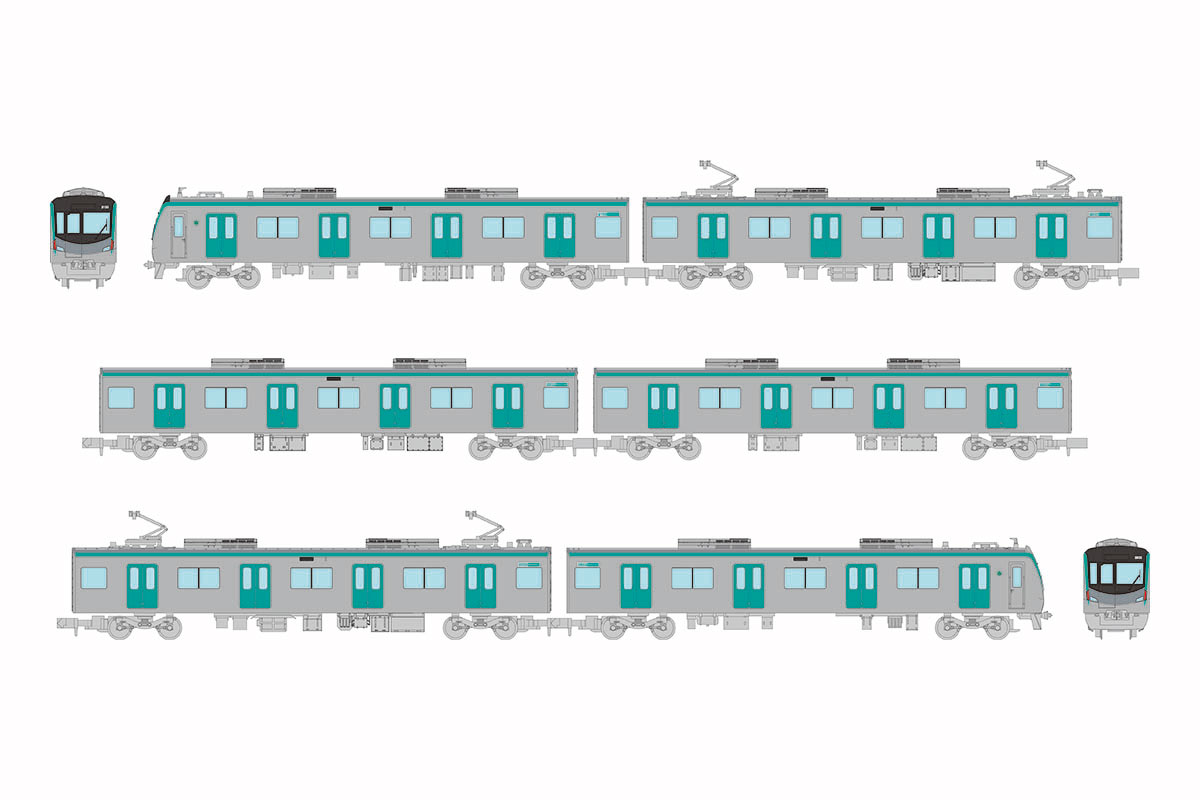 鉄道コレクション 京都市交通局烏丸線20系 6両セット (鉄道模型 Nゲージ)