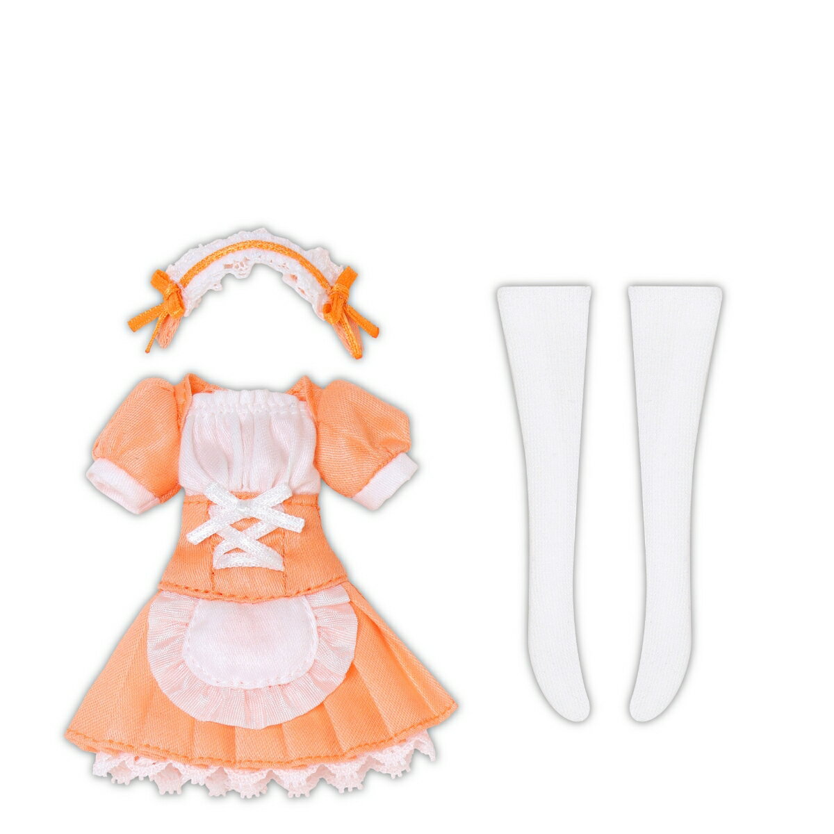1/12スケール用ウェア ピコニーモR TYPE-M用「メイド衣装セット」 オレンジ×ホワイト 【PRC002-ORG】 (ドール)