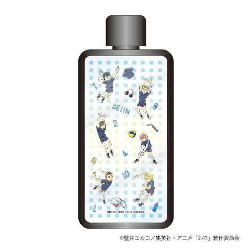 フレームスクエアボトル「2.43 清陰高校男子バレー部」01/散りばめデザイン(グラフアート)【グッズ】