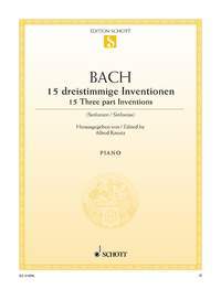 【輸入楽譜】バッハ, Johann Sebastian: シンフォニア(三声のインヴェンション) BWV 787-801