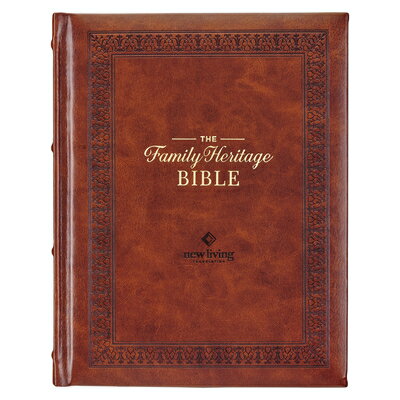 NLT Family Heritage Bible, Large Print Family Devotional Bible for Study, New Living Translation Hol NLT FAMILY HERITAGE BIBLE LP F [ Christian Art Gifts ]