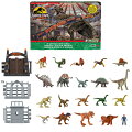 【内容】24日間、毎日扉を開けて『ジュラシック・パーク』の世界が作れるアドベントカレンダー！サイズや色が異なるミニフィギュアとパーツが合計30個含まれています！
【内訳】：恐竜ミニフィギュアx19体、フィギュア（人間）x1体、パーツx10個
【恐竜の種類】T-レックス、ヴェロキラプトル（2種）、トリケラトプス、ディロフォサウルス、プテラノドン、ガリミムス（3種）、ディメトロドン、アンキロサウルス、ステゴサウルス、ケラトサウルス、トゥパンダクティルス、ナーストケラトプス、ブラキオサウルス、ヘレラサウルス、アトロキラプトル、コンカヴェナトル
【サイズ】約6cm〜11cm（恐竜の種類によって異なる）
【原産国】ベトナム 【対象年齢】3歳〜
【Brandについて】大迫力のマテルのジュラシック フィギュア。
【ジュラシックワールド】恐竜と人間が共存する世界で巻き起こる驚きとスリルに満ちた冒険を描く大人気映画シリーズです。
【プレゼントに最適】お誕生日、クリスマスプレゼント、入園・入学祝いなど記念日でのプレゼントにぴったりです。【対象年齢】：3歳以上【商品サイズ (cm)】(幅×高さ×奥行）：44.5×30.8×6