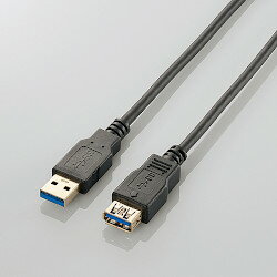 USB3.0延長ケーブル（A-A）／1.0m／ブラック